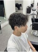 ツイストスパイラルパーマセンターパート