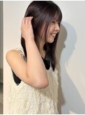 ぱつっとヘアー　顔まわりカット　艶カラー　中津　梅田　豊崎