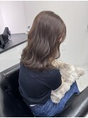 ♪ラベンダーグレージュ_ブリーチ無し_艶カラー