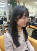 天使の羽バング×ナチュラルレイヤーロング