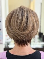 レーブ バイ ファースト 岩切店(reve by first)&nbsp;白髪ぼかしハイライト×ボブ