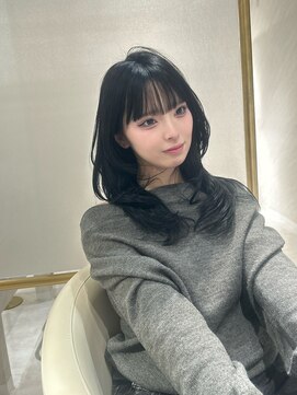 韓国レイヤーカット×暗髪カラー×髪質改善
