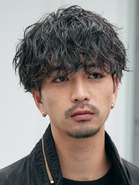 フィフス 原宿(fifth) 原宿緩めツイストスパイラルパーマメンズカットラウンドマッシュ