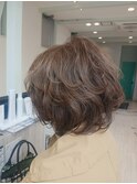 30代40代50代ひし形ショートひし形ボブパーマエアリーカール＊