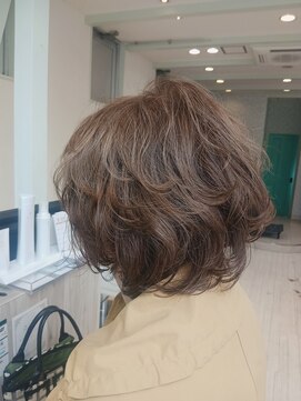 デイジー(Daisy) 30代40代50代ひし形ショートひし形ボブパーマエアリーカール*