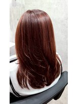 ポリマン 西新井(poliment)&nbsp;大人かわいいピンク系春カラー 韓国風レイヤーカット