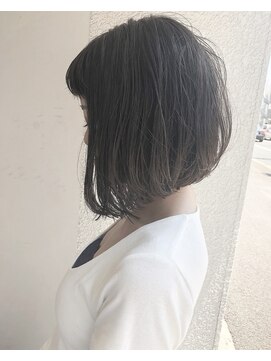 ヘアーアンドアトリエ マール(Hair&Atelier Marl) 【Marl】グレージュカラーの前下がりボブ♪