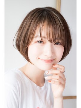 ヘアサロン ガリカ 表参道(hair salon Gallica) 【東 純平】小顔で可愛い 丸みショートボブ