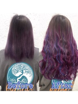 あるじゃんすー 神戸三宮店 パープルMIX#シールエクステ#エクステ#ラベンダーピンク#神戸