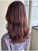 ピンクベージュ　ヘアカラー　【池袋】