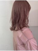 柔らか大人ピンクベージュ&似合わせレイヤー