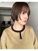 ショートボブナチュラルボブショートカットボブ前髪ありショート