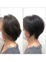 テルミークリニカルデザイン 北千里 ショート比較ショートボブ絶壁解消襟足長め後頭部ふんわり