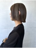 ウルフ結べるボブ似合わせカットうるツヤ美髪ハイライトベージュ