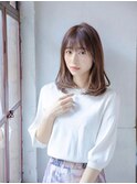 前髪/マチルダボブ/インナーグレージュ/30代40代/人形町