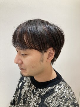 ヘアーライズ 池袋東口店(hair RISE) メンズカラーだけでハイライトレッド系８トーン