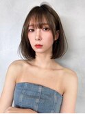 地毛風カラー☆美髪切りっぱなしボブ×髪質改善/縮毛矯正