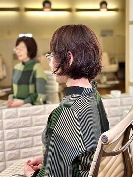 トランクサロンカッパード 大人切りっぱなしボブ+オーガニックカラー+水素トリートメント