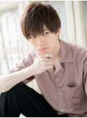 mod's姪浜/マットブラウンフレンチカジュアルメンズショートh