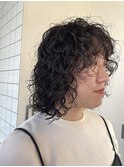 くるくるパーマ　レイヤーパーマ