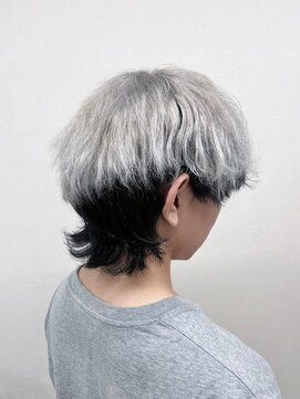 ハチ(HACHI) ホワイトシルバーブラックメンズウルフ