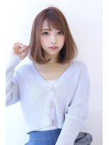 オーロ 塚口店(ORO) 内巻きミディアムボブ似合わせカット