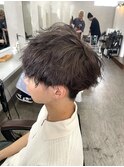 濃いめグレージュマッシュ
