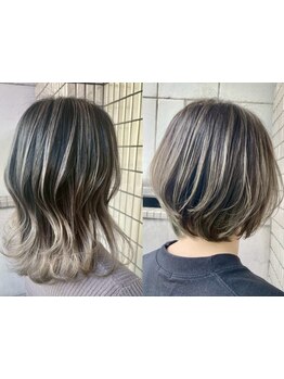 脱白髪染め！白髪を活かした「白髪ぼかし」が人気！大人の魅力を引き出します☆[池袋/推しカラー]