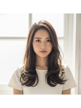 ラディシュ さがみ野(RADISH) 透明感髪質改善メテオカラー◎秋暗めカラー×艶髪レイヤー