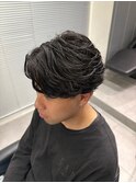 メンズカット×フェザーパーマ(メンズ/名古屋/栄)