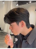 カルマヘアダウンパーマセンター分け