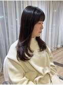 ナチュラルローレイヤー　顔まわりカット