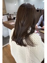 クリーク ボイス ヘアー 東原店(CLIQUE voice hair)&nbsp;柔らかいベージュにレイヤースタイル