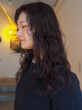 パーマ/ハードパーマ/パープルカラー　BEAUTRIUM鎌倉　カギワダ