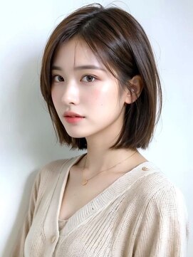 ステアー(stair) 切りっぱなしボブ/明るい白髪染め/髪質改善【大宮】