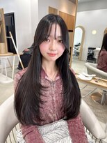 ノエシキカ(noe sikika)&nbsp;ロングヘア/韓国/レイヤーカット/ダブルカラー/栄e52