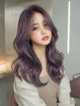 アジールヘア 東上野店(agir hair)&nbsp;大人艶髪ラベンダーグレージュ透け感ロングレイヤー【上野】