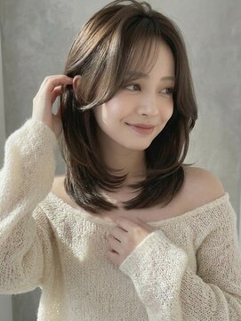 カバーヘア 上尾西口店(COVER HAIR) ハイレイヤーウルフカット小顔くびれミディアムA10上尾30代40代