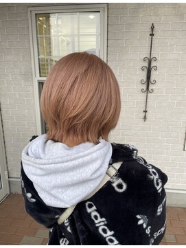 アボックス(abox) ベージュ系カラー＆レイヤーボブ