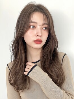 アコロン(acoron)の写真/ミディアム・ロングお任せください！大人可愛い顔周りカットとトリートメントでうるつや体験◎新宿