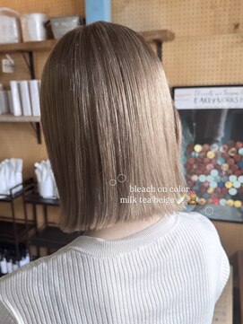 ロッソ ヘアアンドスパ 獨協大学前店(Rosso Hair&SPA) milk tea beige