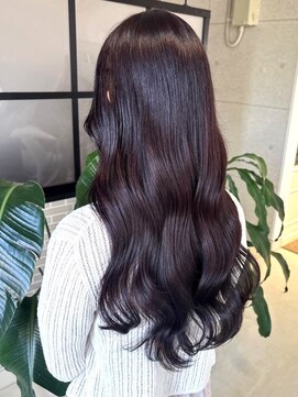 アンニュ(annuy) 髪質改善 ダークブラウン 韓国ヘア 顔周りカット 20代