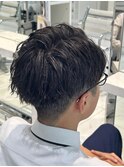 4ミリ刈り上げアップバング