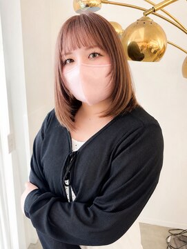 ユラギ フロム ユイマァル 倉敷(YURAGI from YUIMARL) 倉敷レイヤーカット20代30代ピンクベージュブリーチダブルカラー