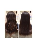 ヘアメイク ウエニ 上本町(HAIR MAKE UE2)&nbsp;水素縮毛矯正でツヤ髪