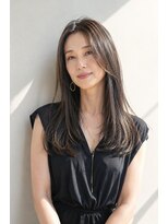 アッシュ 学芸大学店(Ash)&nbsp;ロング/大人女性/アッシュグレイ/髪質改善/白髪ぼかしハイライト
