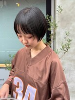 バートランド 白楽(Bertland)&nbsp;島田/顔まわりレイヤー ミニボブ 髪質改善 就活カラー 黒染め無