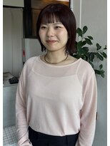 イロプラスソイ(iro + soi)&nbsp;外はねボブ×ピンク