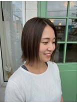 フゥカ 売市店(fuka)&nbsp;外ハネボブ×アッシュブラウンカラー　八戸