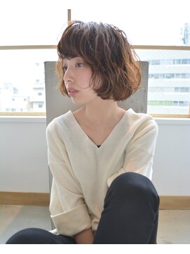 スタジオ エット(studio ett) ナチュラル×くせ毛風　ふんわりカジュアルパーマ